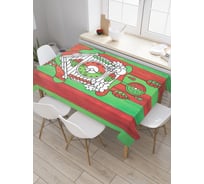 Прямоугольная скатерть JoyArty Полосатые часы из сатена tc_5532_120x145