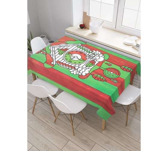 Прямоугольная скатерть JoyArty Полосатые часы из сатена tc_5532_120x145 1