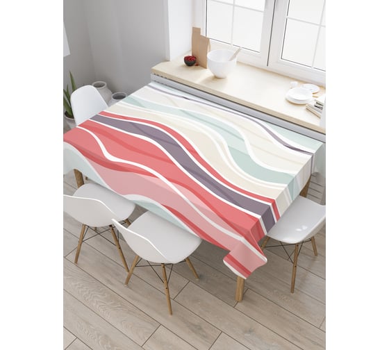 Прямоугольная скатерть JoyArty Скрытая волна из сатена tc_32211_120x145 1