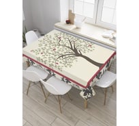 Прямоугольная скатерть JoyArty Жизнь без рамок из сатена tc_8261_120x145