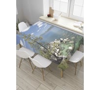 Прямоугольная скатерть JoyArty Каменистый берег из сатена tc_32644_120x145