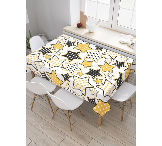 Прямоугольная скатерть JoyArty Модные звезды из сатена tc_18397_120x145 1