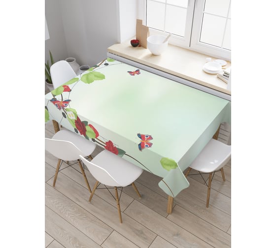 Прямоугольная скатерть JoyArty Романтическая арка из сатена tc_2917_120x145 1