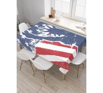 Прямоугольная скатерть JoyArty Символы Америки из сатена tc_20727_120x145
