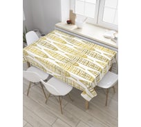 Прямоугольная скатерть JoyArty Золотые стрелы из сатена tc_33787_120x145