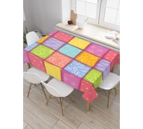Прямоугольная скатерть JoyArty Мягкая плитка из сатена tc_29841_120x145