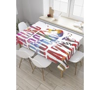 Прямоугольная скатерть JoyArty Рок и джаз из сатена tc_28384_120x145