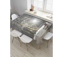 Прямоугольная скатерть JoyArty Зимний парк из сатена tc_8446_120x145