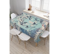 Прямоугольная скатерть JoyArty Призрачный тигр из сатена tc_2870_120x145
