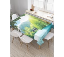 Прямоугольная скатерть JoyArty Река с водопадами из сатена tc_20938_120x145