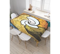 Прямоугольная скатерть JoyArty Волновой вихрь из сатена tc_26260_120x145