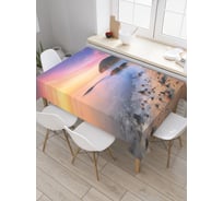 Прямоугольная скатерть JoyArty Море выбросило камни из сатена tc_21344_120x145