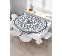 Прямоугольная скатерть JoyArty Глаз судьбы из сатена tc_19369_120x145