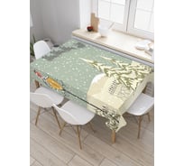 Прямоугольная скатерть JoyArty Санта в пути из сатена tc_5528_120x145