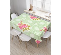 Прямоугольная скатерть JoyArty Родственные розы из сатена tc_29673_120x145