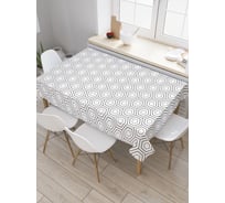 Прямоугольная скатерть JoyArty Светлый орнамент из сатена tc_30729_120x145