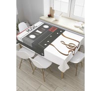 Прямоугольная скатерть JoyArty Кассета 90-тых из сатена tc_33661_120x145