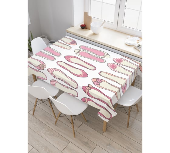 Прямоугольная скатерть JoyArty Коллекция балеток из сатена tc_19103_120x145 1