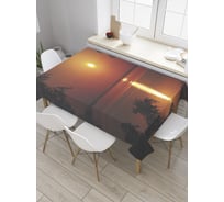 Прямоугольная скатерть JoyArty Солнечная дорожка из сатена tc_32770_120x145