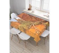 Прямоугольная скатерть JoyArty Засохшая ветка из сатена tc_20755_120x145