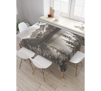 Прямоугольная скатерть JoyArty Горный полет из сатена tc_22019_120x145