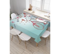 Прямоугольная скатерть JoyArty Девушка в мечтах из сатена tc_30174_120x145