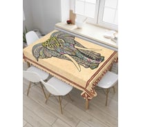 Прямоугольная скатерть JoyArty Слон из грез из сатена tc_6844_120x145