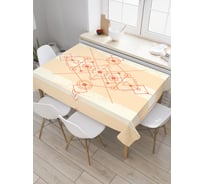 Прямоугольная скатерть JoyArty Сакральная геометрия из сатена tc_31985_120x145