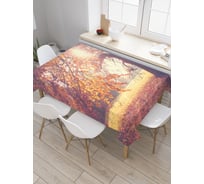Прямоугольная скатерть JoyArty Дух весны из сатена tc_19301_120x145