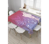 Прямоугольная скатерть JoyArty Портрет русалочки из сатена tc_31323_120x145