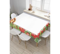 Прямоугольная скатерть JoyArty Рождественские колокольчики из сатена tc_37070_120x145