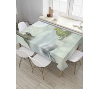 Прямоугольная скатерть JoyArty Карета в тумане из сатена tc_32638_120x145