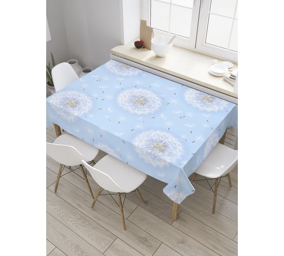 Прямоугольная скатерть JoyArty Море одуванчиков из сатена tc_27692_120x145 1