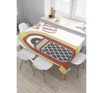 Прямоугольная скатерть JoyArty Возврат в прошлое из сатена tc_34585_120x145