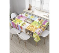 Прямоугольная скатерть JoyArty Сладкая жизнь из сатена tc_32056_120x145