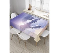 Прямоугольная скатерть JoyArty Кит в облаках из сатена tc_33548_120x145