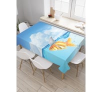 Прямоугольная скатерть JoyArty Рыба-шутник из сатена tc_19816_120x145