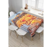 Прямоугольная скатерть JoyArty Сияющая карусель из сатена tc_7592_120x145