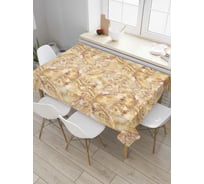 Прямоугольная скатерть JoyArty Золотая поверхность из сатена tc_6825_120x145