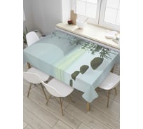 Прямоугольная скатерть JoyArty Каменная дорожка из сатена tc_8616_120x145