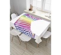 Прямоугольная скатерть JoyArty Зебра фантазий из сатена tc_8905_120x145
