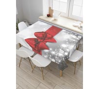 Прямоугольная скатерть JoyArty Рождественский бант из сатена tc_6766_120x145
