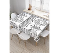 Прямоугольная скатерть JoyArty Спиральные танцы из сатена tc_19949_120x145