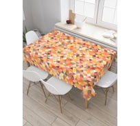 Прямоугольная скатерть JoyArty Мозаический хаос из сатена tc_23240_120x145