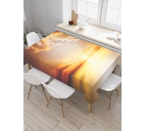 Прямоугольная скатерть JoyArty Пламенный закат из сатена tc_37428_120x145