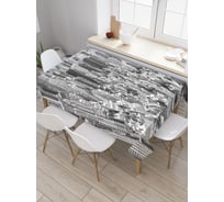 Прямоугольная скатерть JoyArty Городские небоскрёбы из сатена tc_27312_120x145