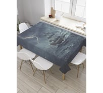 Прямоугольная скатерть JoyArty Грозовой перевал из сатена tc_31193_120x145