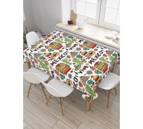 Прямоугольная скатерть JoyArty Да здравствует Мексика из сатена tc_20609_120x145