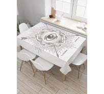 Прямоугольная скатерть JoyArty Глазная мишень из сатена tc_19376_120x145