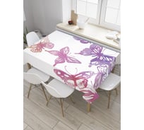 Прямоугольная скатерть JoyArty Градиентовые бабоски из сатена tc_31170_120x145